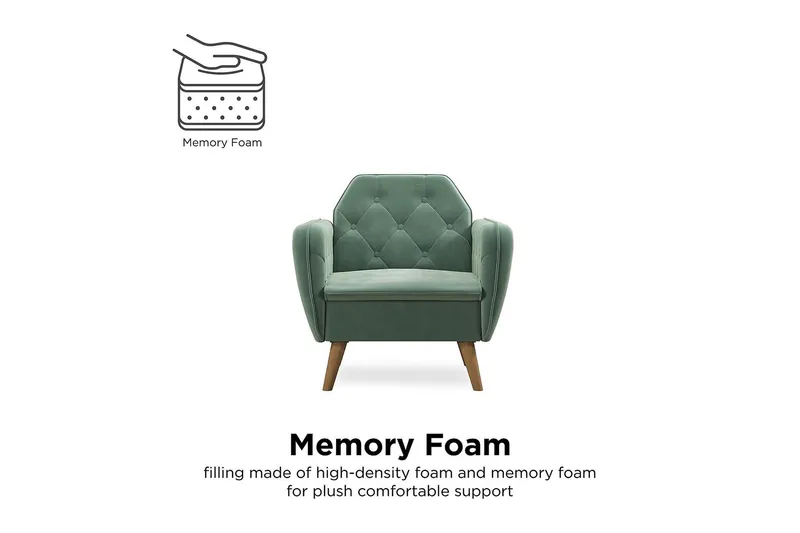 Teresa Fåtölj Sammet/Ljusgrön - Novogratz - Möbler - Fåtölj & stolar - Fåtölj - Sammetsfåtölj