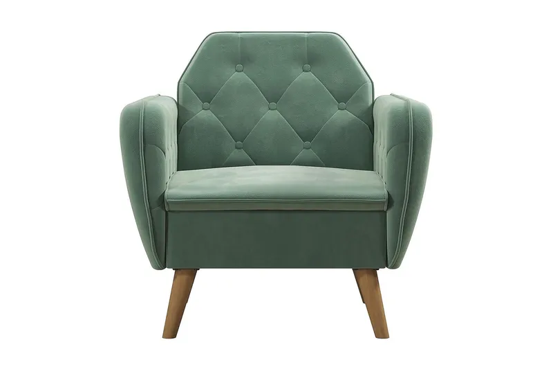 Teresa Fåtölj Sammet/Ljusgrön - Novogratz - Möbler - Fåtölj & stolar - Fåtölj