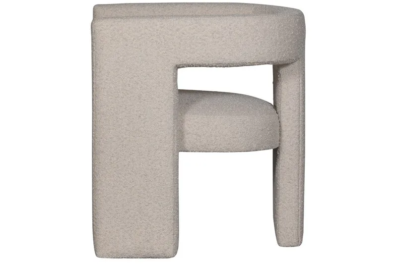 Tiwa U-formad Fåtölj i Boucle - Beige - Möbler - Fåtölj & stolar - Fåtölj