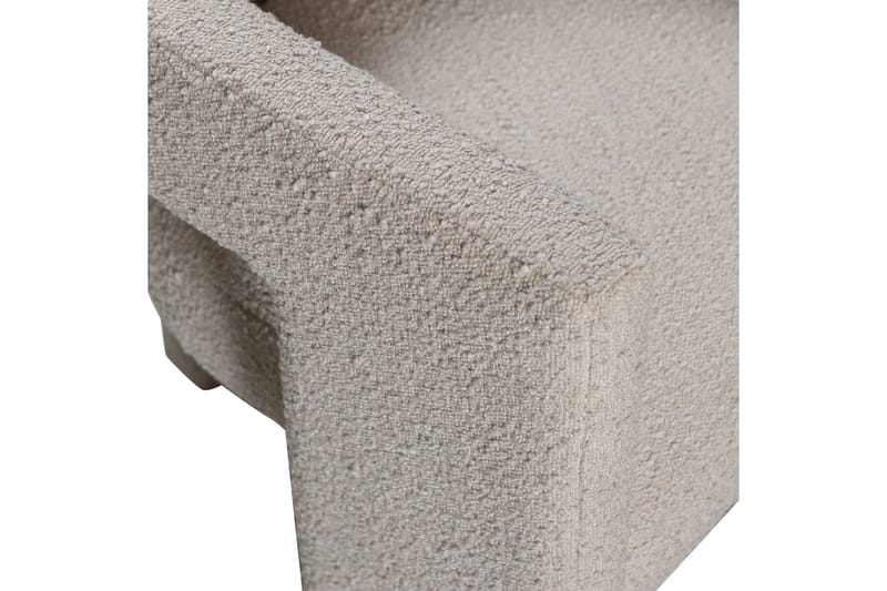 Tiwa U-formad Fåtölj i Boucle - Beige - Möbler - Fåtölj & stolar - Fåtölj