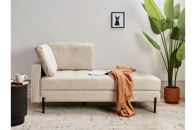 Toliman Schäslong 172 cm Vänster - Beige/Svart - Möbler - Fåtölj & stolar - Fåtölj - Liggfåtölj