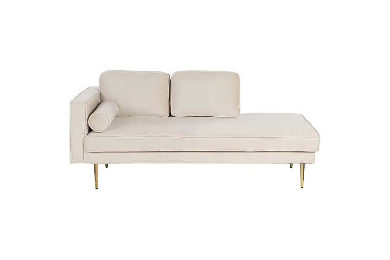 Topo Schäslong 171 cm Vänster, Beige/Guld