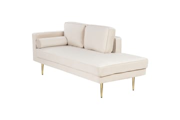 Topo Schäslong 171 cm Vänster - Beige/Guld - Möbler - Fåtölj & stolar - Fåtölj - Liggfåtölj