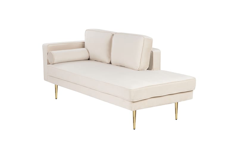 Topo Schäslong 171 cm Vänster - Beige/Guld - Möbler - Fåtölj & stolar - Fåtölj - Liggfåtölj