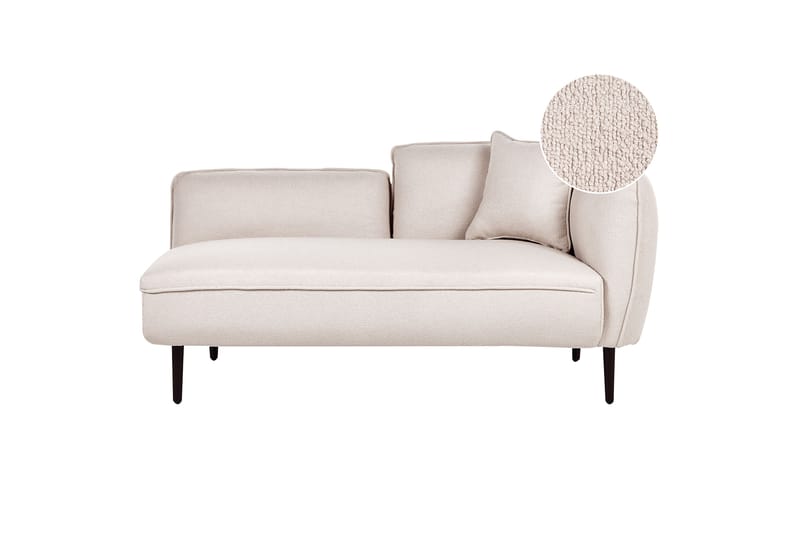 Toyoki Schäslong 138 cm Höger - Beige/Svart - Möbler - Fåtölj & stolar - Fåtölj - Liggfåtölj