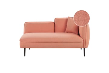 Toyoki Schäslong 138 cm Höger - Svart/Rosa - Möbler - Fåtölj & stolar - Fåtölj - Liggfåtölj