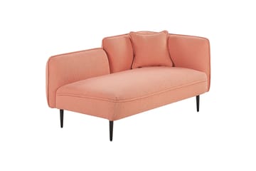 Toyoki Schäslong 138 cm Höger - Svart/Rosa - Möbler - Fåtölj & stolar - Fåtölj - Liggfåtölj