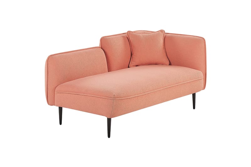 Toyoki Schäslong 138 cm Höger - Svart/Rosa - Möbler - Fåtölj & stolar - Fåtölj - Liggfåtölj