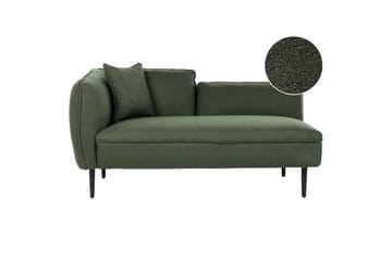 Toyoki Schäslong 138 cm Vänster - Svart/Grön - Möbler - Fåtölj & stolar - Fåtölj - Liggfåtölj