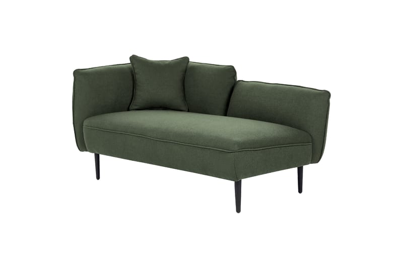 Toyoki Schäslong 138 cm Vänster - Svart/Grön - Möbler - Fåtölj & stolar - Fåtölj - Liggfåtölj