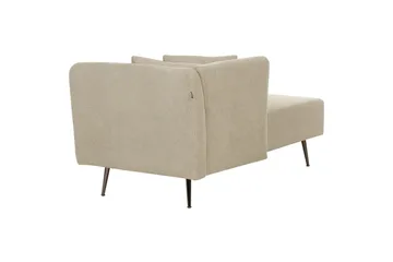 Toyoko Schäslong 156 cm Höger - Beige/Svart - Möbler - Fåtölj & stolar - Fåtölj - Liggfåtölj