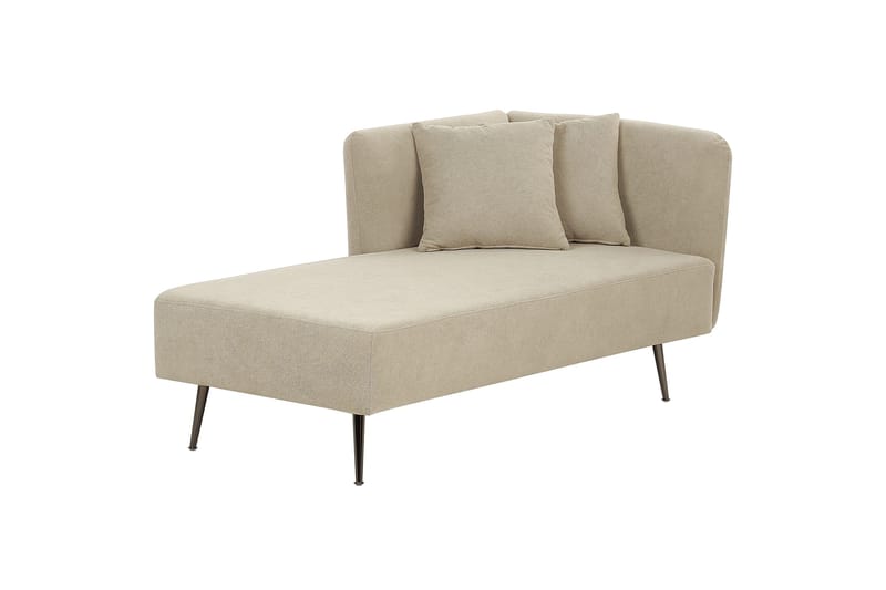 Toyoko Schäslong 156 cm Höger - Beige/Svart - Möbler - Fåtölj & stolar - Fåtölj - Liggfåtölj