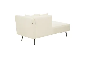 Toyoko Schäslong 156 cm Höger - Svart/Vit - Möbler - Fåtölj & stolar - Fåtölj - Liggfåtölj