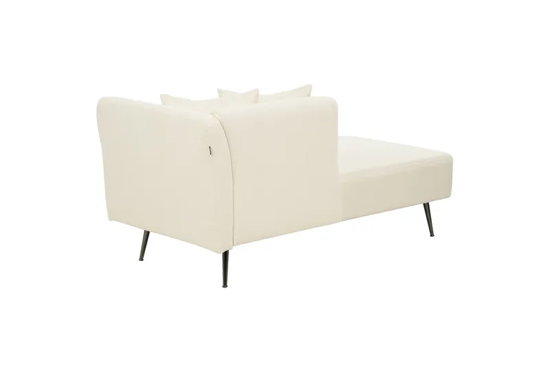 Toyoko Schäslong 156 cm Höger - Svart/Vit - Möbler - Fåtölj & stolar - Fåtölj - Liggfåtölj