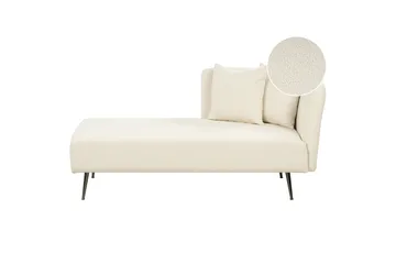 Toyoko Schäslong 156 cm Höger - Svart/Vit - Möbler - Fåtölj & stolar - Fåtölj - Liggfåtölj