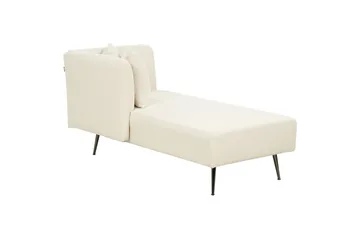 Toyoko Schäslong 156 cm Höger - Svart/Vit - Möbler - Fåtölj & stolar - Fåtölj - Liggfåtölj