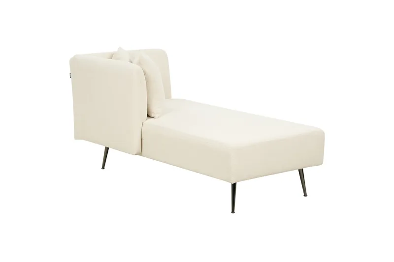 Toyoko Schäslong 156 cm Höger - Svart/Vit - Möbler - Fåtölj & stolar - Fåtölj - Liggfåtölj