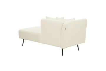 Toyoko Schäslong 156 cm Vänster - Svart/Vit - Möbler - Fåtölj & stolar - Fåtölj - Liggfåtölj