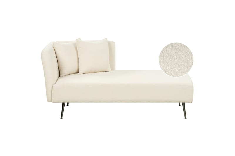 Toyoko Schäslong 156 cm Vänster - Svart/Vit - Möbler - Fåtölj & stolar - Fåtölj - Liggfåtölj