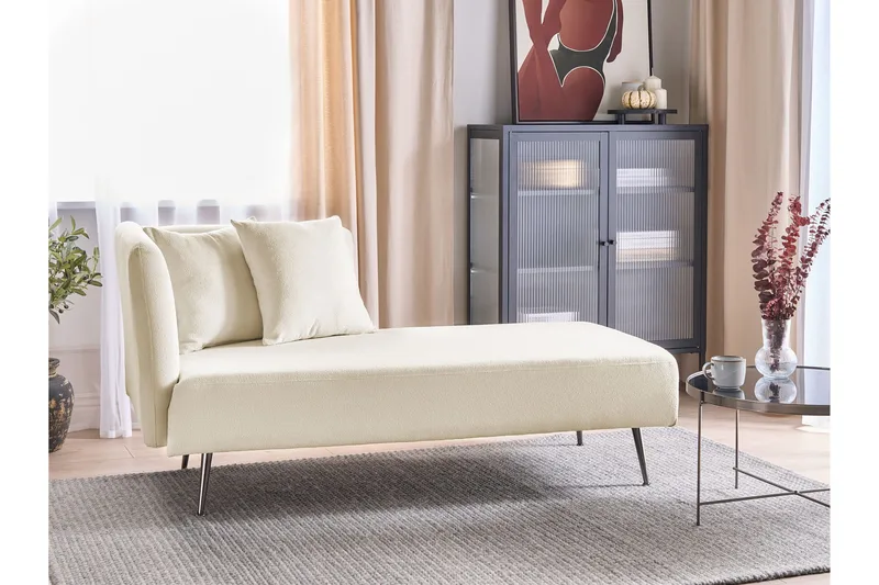 Toyoko Schäslong 156 cm Vänster - Svart/Vit - Möbler - Fåtölj & stolar - Fåtölj - Liggfåtölj