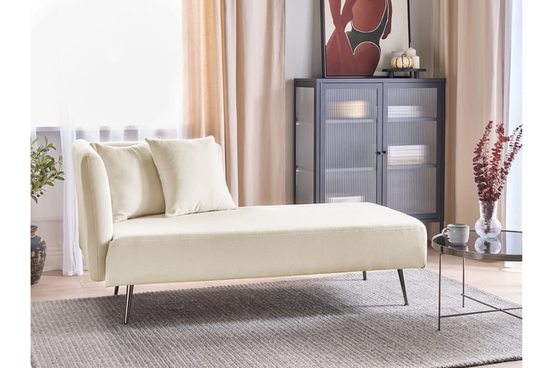 Toyoko Schäslong 156 cm Vänster - Svart/Vit - Möbler - Fåtölj & stolar - Fåtölj - Liggfåtölj