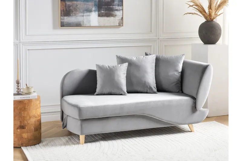 Trehan Schäslong 157 cm Höger - Grå - Möbler - Fåtölj & stolar - Fåtölj - Liggfåtölj