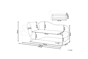 Trehan Schäslong 157 cm Vänster - Grön - Möbler - Fåtölj & stolar - Fåtölj - Liggfåtölj