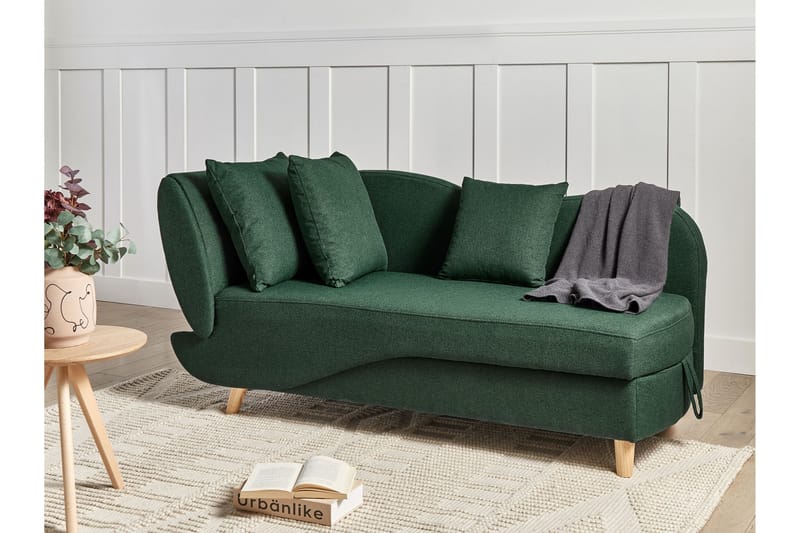 Trehan Schäslong 157 cm Vänster - Grön - Möbler - Fåtölj & stolar - Fåtölj - Liggfåtölj