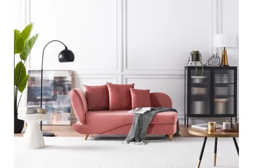 Trehan Schäslong 157 cm Vänster - Rosa - Möbler - Fåtölj & stolar - Fåtölj - Liggfåtölj