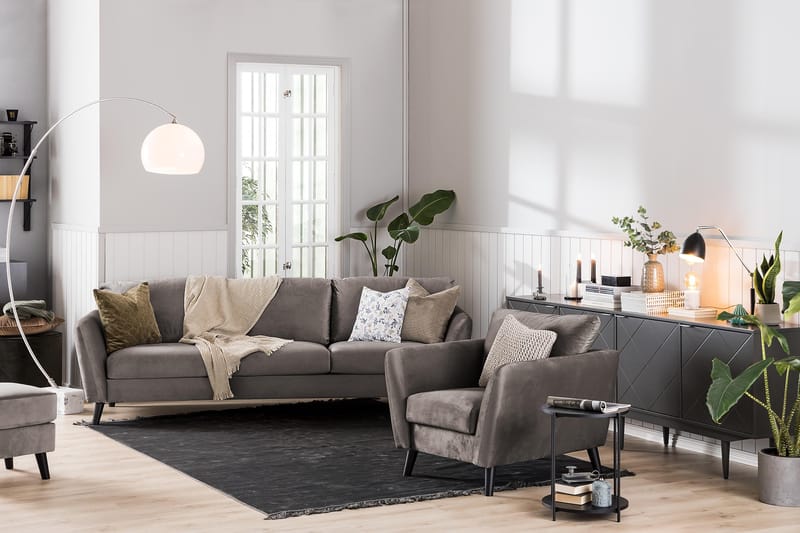 Trend Fåtölj - Brun - Möbler - Fåtölj & stolar - Fåtölj - Sammetsfåtölj
