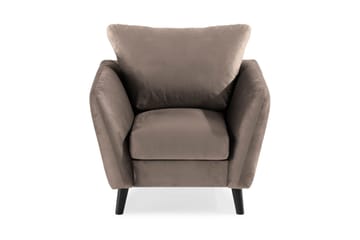 Trend Fåtölj - Brun - Möbler - Fåtölj & stolar - Fåtölj - Sammetsfåtölj