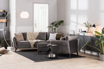 Trend Fåtölj i Sammet - Grå - Möbler - Fåtölj & stolar - Fåtölj - Sammetsfåtölj