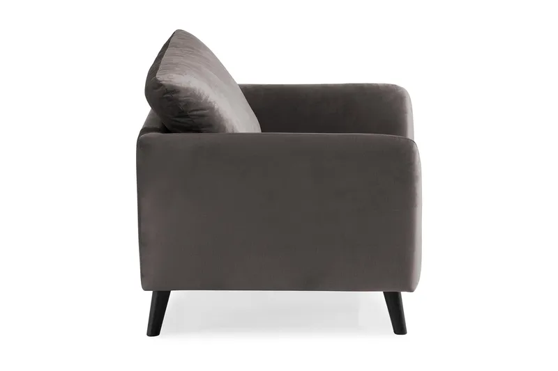 Trend Fåtölj - Mörkgrå Sammet - Möbler - Fåtölj & stolar - Fåtölj - Sammetsfåtölj