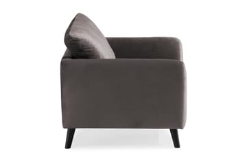 Trend Fåtölj - Mörkgrå Sammet - Möbler - Fåtölj & stolar - Fåtölj - Sammetsfåtölj