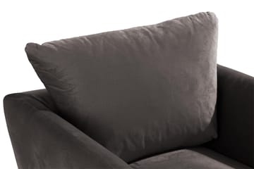 Trend Fåtölj - Mörkgrå Sammet - Möbler - Fåtölj & stolar - Fåtölj - Sammetsfåtölj