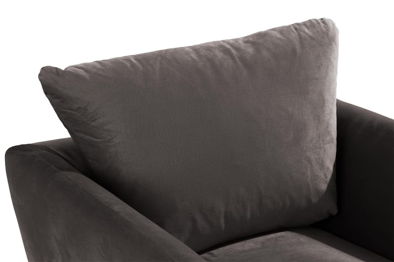 Trend Fåtölj - Mörkgrå Sammet - Möbler - Fåtölj & stolar - Fåtölj - Sammetsfåtölj