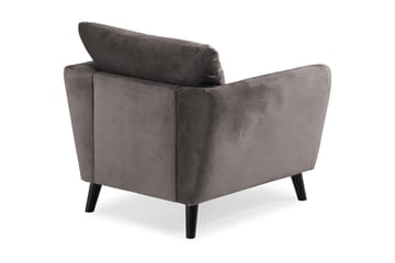 Trend Fåtölj - Mörkgrå Sammet - Möbler - Fåtölj & stolar - Fåtölj - Sammetsfåtölj