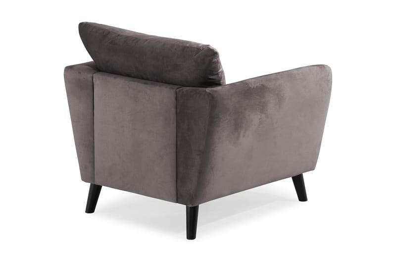 Trend Fåtölj - Mörkgrå Sammet - Möbler - Fåtölj & stolar - Fåtölj - Sammetsfåtölj