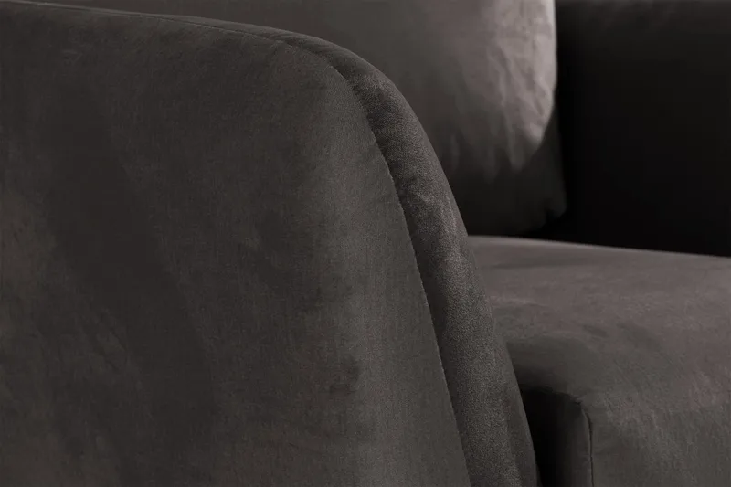 Trend Fåtölj - Mörkgrå Sammet - Möbler - Fåtölj & stolar - Fåtölj - Sammetsfåtölj
