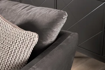 Trend Fåtölj - Mörkgrå Sammet - Möbler - Fåtölj & stolar - Fåtölj - Sammetsfåtölj