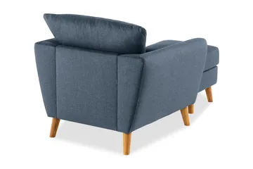 Trend Fåtölj med Fotpall - Blå - Möbler - Fåtölj & stolar - Fåtölj - Fåtölj med fotpall