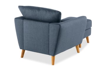 Trend Fåtölj med Fotpall - Blå - Möbler - Fåtölj & stolar - Fåtölj - Fåtölj med fotpall