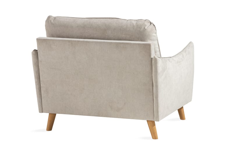 Trend Lyx Fåtölj - Beige/Ek - Möbler - Fåtölj & stolar - Fåtölj
