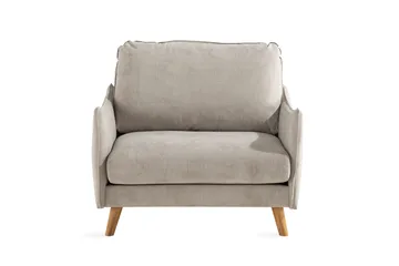 Trend Lyx Fåtölj - Beige/Ek - Möbler - Fåtölj & stolar - Fåtölj