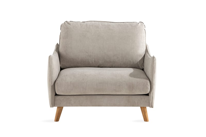 Trend Lyx Fåtölj - Beige/Ek - Möbler - Fåtölj & stolar - Fåtölj