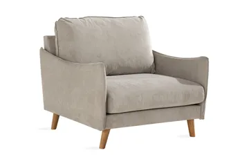 Trend Lyx Fåtölj - Beige/Ek - Möbler - Fåtölj & stolar - Fåtölj
