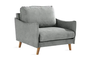 Trend Lyx Fåtölj - Grå/Ek - Möbler - Fåtölj & stolar - Fåtölj