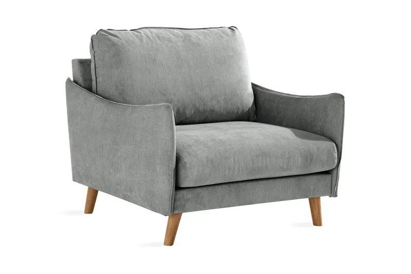 Trend Lyx Fåtölj - Grå/Ek - Möbler - Fåtölj & stolar - Fåtölj