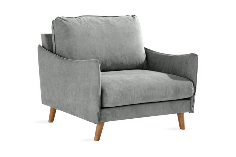 Trend Lyx Fåtölj - Grå/Ek - Möbler - Fåtölj & stolar - Fåtölj