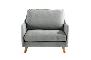 Trend Lyx Fåtölj - Grå/Ek - Möbler - Fåtölj & stolar - Fåtölj